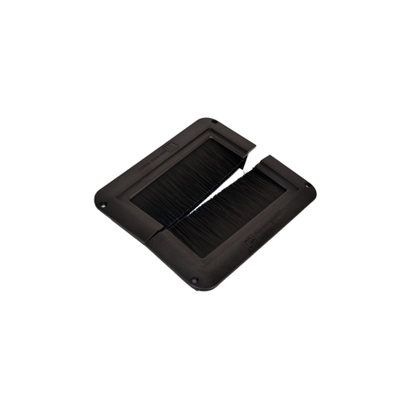 CHATSWORTH PRODUCTS CPI CPI SPLIT INTEGRAL GROMMET, 1 EACH, 1.63"HX11"WX8.24D, BLACK 13671-001